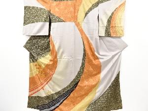 絞り八重梅模様刺繍訪問着